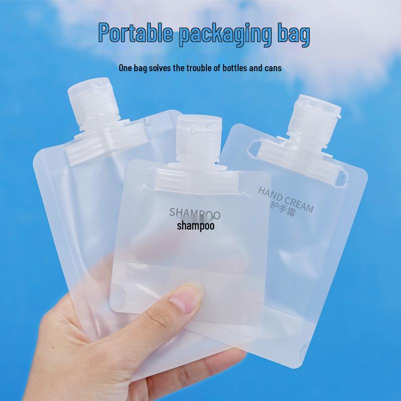 Portable Transparent Travel Bags for Face Wash, Shower Gel, Shampoo and Cosmetics