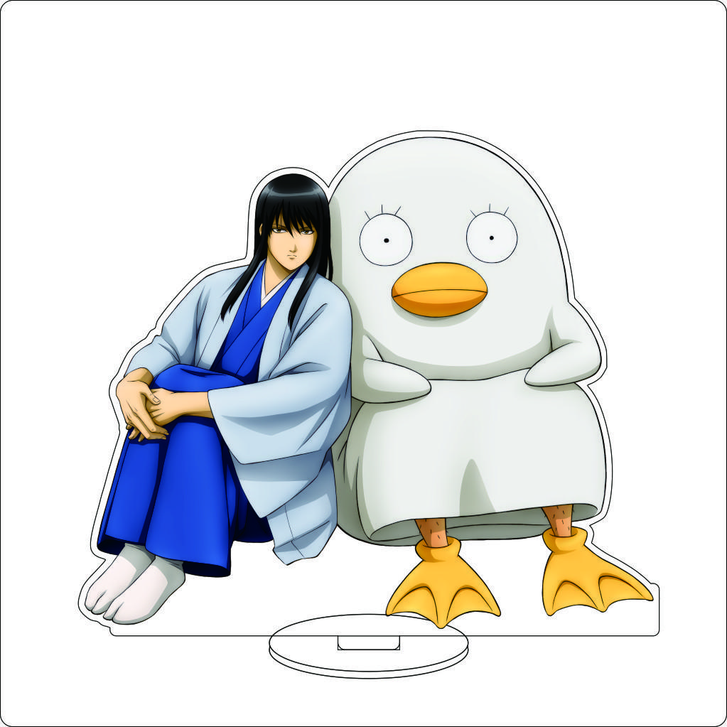 16CM Anime Gintama Cosplay Acrylic Stand Ornaments Kagura Kondou Isao Katsura Kotarou Sakata Gintoki Figure Stand Gifts