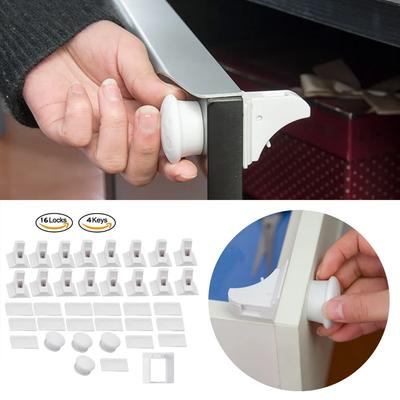 Baby Sicherheitsschloss Unsichtbares Schloss Kinder Sicherheit Schublade Riegel Schranktür Magnetische Kinder Sicherheit Lock Limiter Kinder Schutz