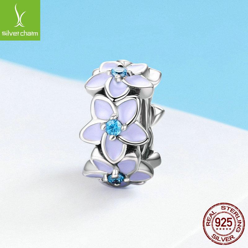 

Разделительные бусины из стерлингового серебра 925 пробы с силиконовой фиксацией - Аксессуары для браслетов DIY (Модель SCC594) s925 Silver Silicone Positioning Bead