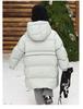 Girls' 2025 Winter Mid-Length Down Jacket - 90% Thickened Down for Medium to Large Children