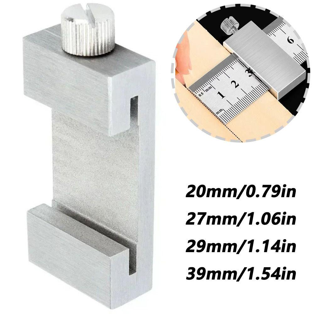 Steel Positioning Limit Block Durable Lightweight Measuring Marking Gauge Adjustable Ruler Positioning Block Line Marking