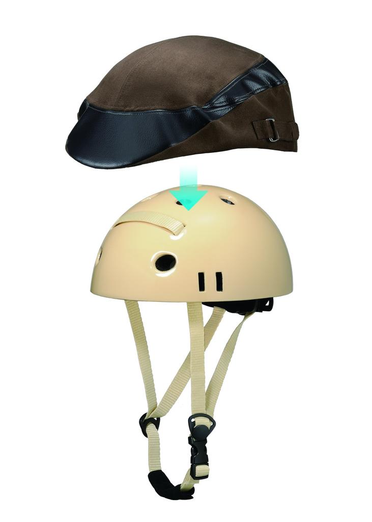 CAPOR Maple Bicycle Helmet with Interchangeable Dark 154946 Hat, S, Brown,