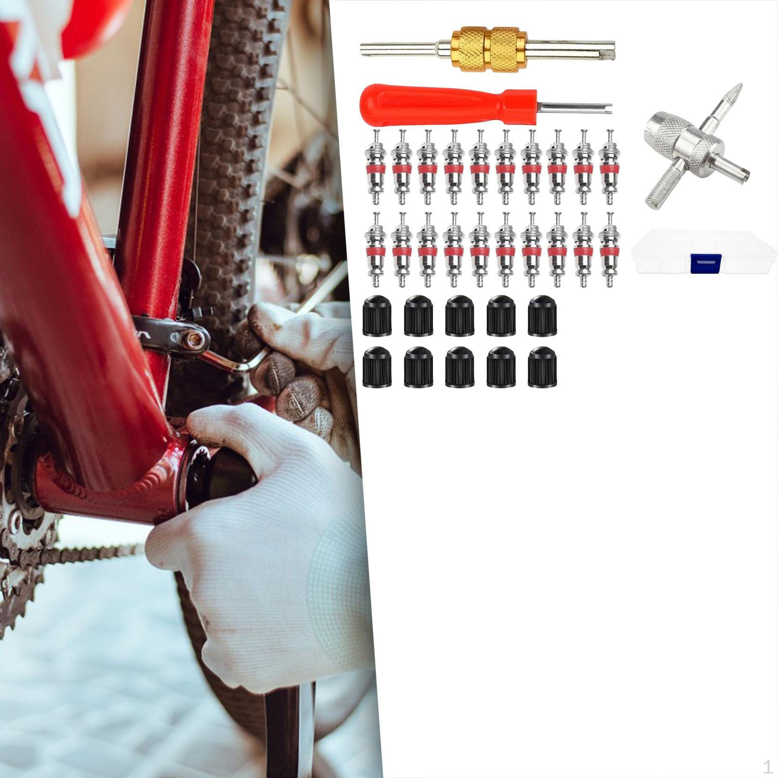 

33x Valve Core Removal Kit Auto Accessories Lightweight Durability Premium Tire Repair Install Tool