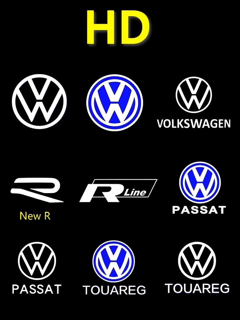 HD For VW Passat CC B6 B7 B8 B9 Touareg Golf 5 6 7 Jetta BM87 MK6 MK7 GTI R Line GTI LED Car Door Projector Welcome Light Accessories