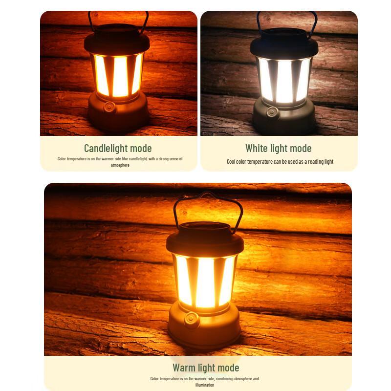 Vintage Solar Portable Camping Lantern
