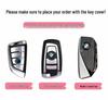 BMW Key Case: Compatible with X1, X2, X3, X4, X5, New 1 Series, 3 Series, 5 Series. Blade Style Shell with Women's Buckle Bag.