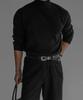 Baulopeulodeogteu Soft Double-Weave Mock Turtleneck Knit [Black]