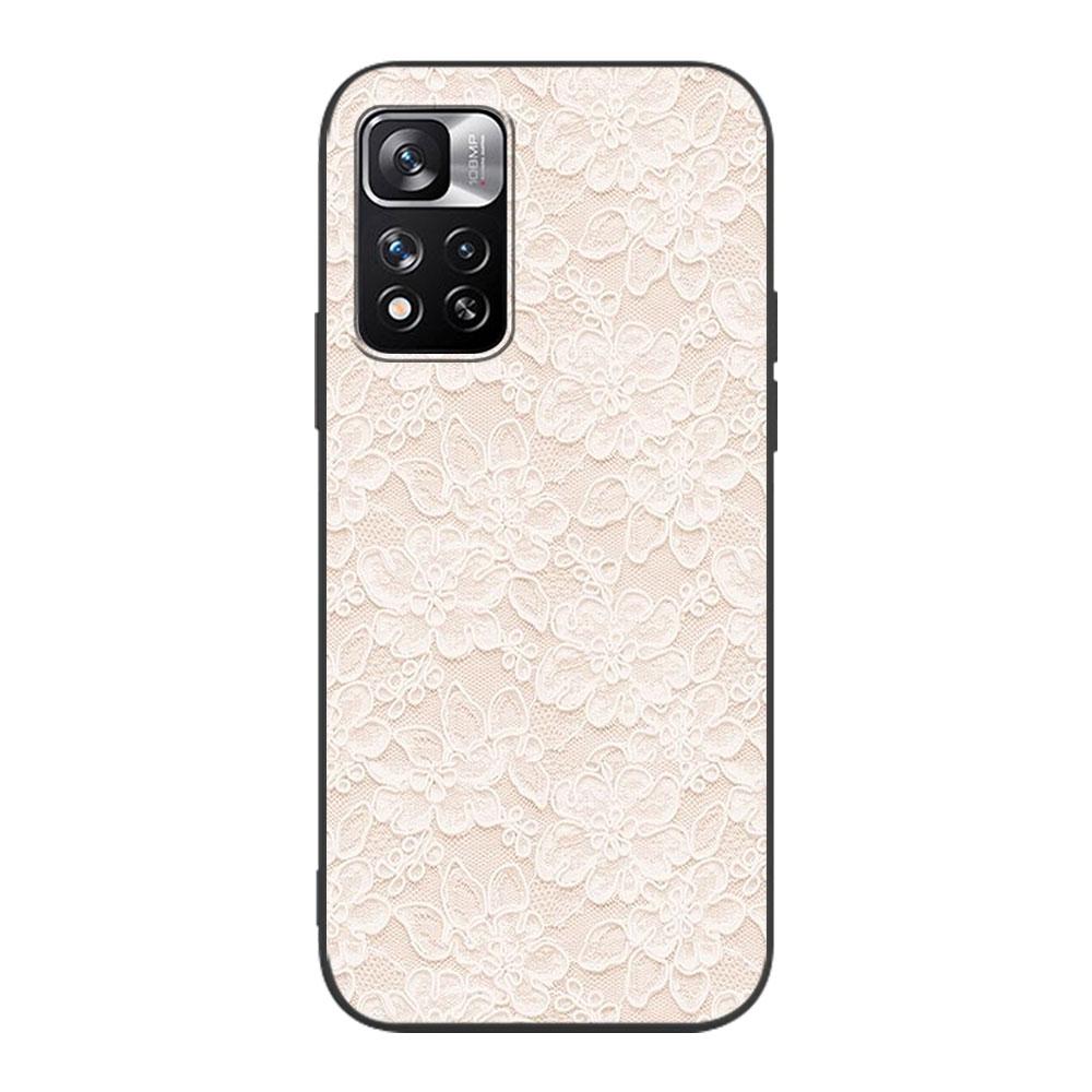 Lace And Flowers Coque pro Xiaomi Redmi Note 11 10 10S 8 9 9S 11E 12 Pro Plus 7 8T 11S 11T 5 Pro Soft TPU černý kryt na telefon