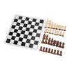 Folding Chess Board with 32 Pieces Chess Pieces Portable Funny Board Game Chess Sets for Holiday Party