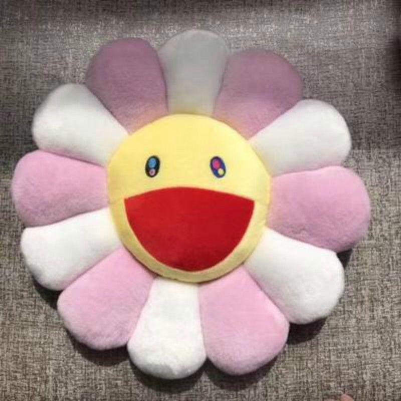 Bright And Colorful 40cm Takashi Murakami Rainbow Flower Pillow Plush For Kids