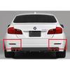 ANGRONG Black Lens LED Rear Bumper Reflector Brake Reverse Light For BMW 5 Series F10 F11 F18