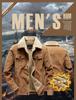 Men's Retro Corduroy Lambswool Jacket - Thickened, Fleece-Lined Cotton-Padded Coat for Autumn and Winter.