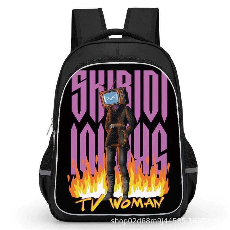Toilet Man School Bag Titan Clock Man Titan Monitor Man Titan Audio Man Large Capacity Student School Bag