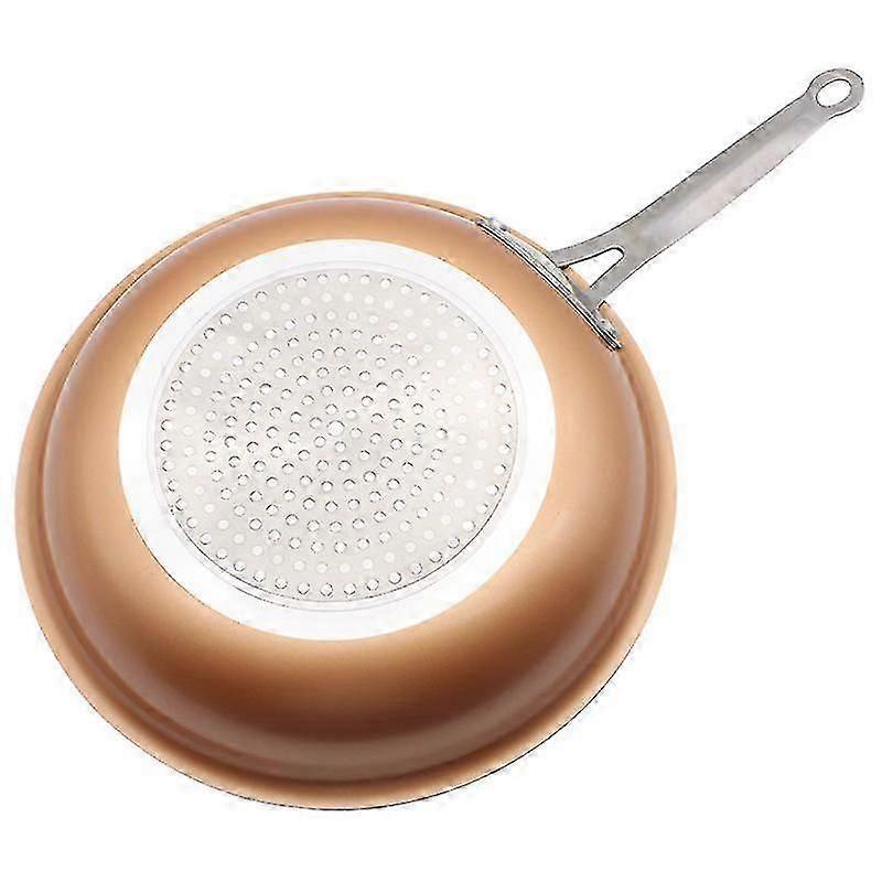 Skillet Copper Red Pan Ceramic Induction Frying Pan Saucepan Skillet Scratch Resistant 10 Inches Nonstick Skillet