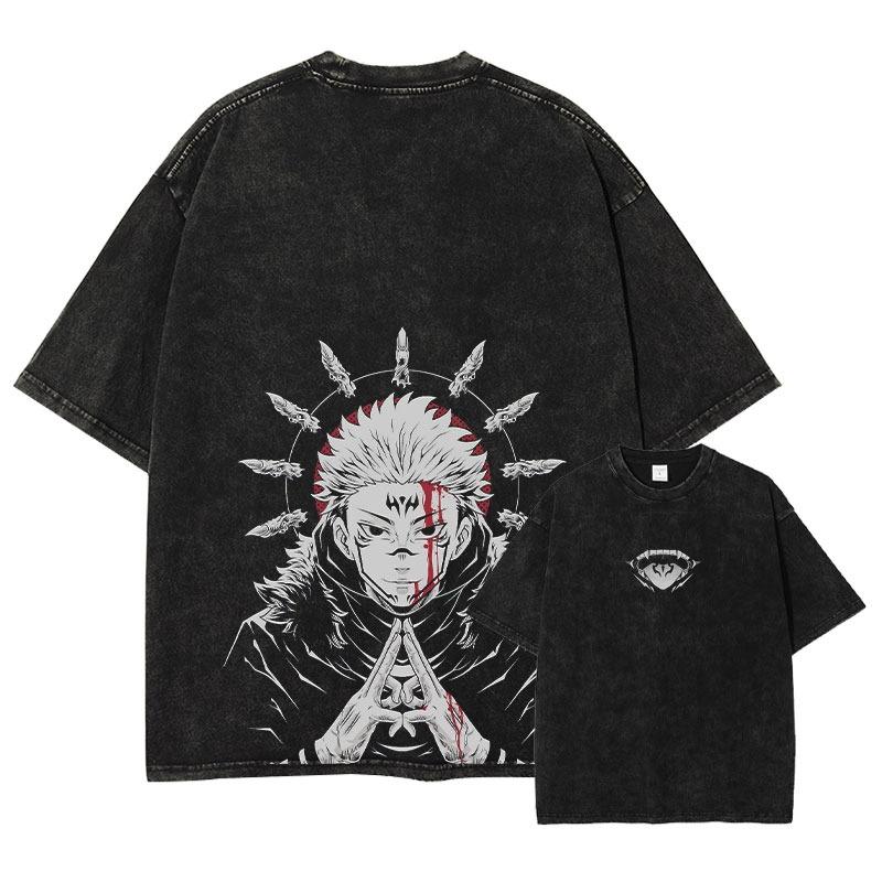 2026 Jujutsu Kaisen CHOSO Maglietta Stampata Uomo e Donna Maglietta Lavata Cotone Vintage di Alta Qualità Top Y2K