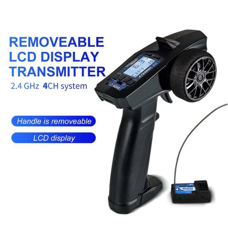 91803G-C 2.4G 4CH VT System LCD Display Radio Transmitter Remote Controller W/Receiver For Turbo P32 Racing 91803G RC Car Boat