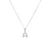 Banyan Tree S925 Silver Alphabet Pendant Necklace - Minimalist Clavicle Chain for Women, Fashionable and Versatile.