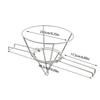 Stainless Steel Strainer Rack with Folding Arms Fryer Filter Stand Maple Syrup Cone Filter Stand for Restaurant  Kitchen Cooking