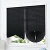 Cut To Size Blackout Pleated Paper Blind No Drill Blackout Window Blinds  For Windows
