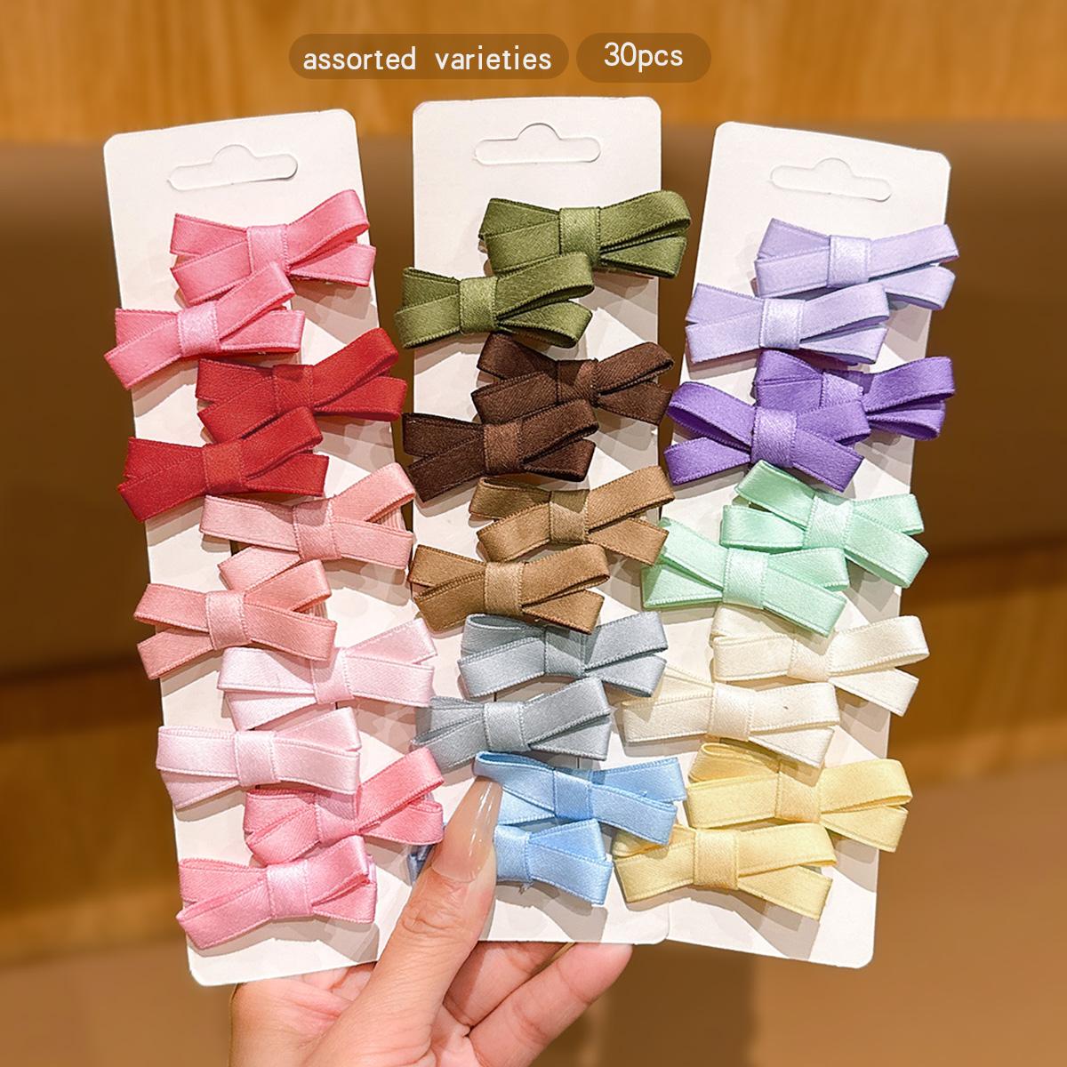 

30 colors random cross bow hair clip daily clip headband Size fits all