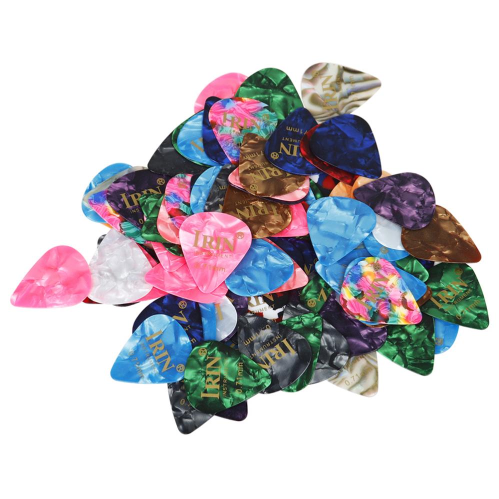 100pcs/lot Guitar Picks 0.71mm Colorful Skidproof Water Droplets Shape Plectrum for Guitar Bass Ukulele