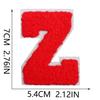 7Cm White Background Red Character Embroidery Cloth Sticker English Letters Towel Embroidery Patch Sticker Computer Embroidery Chapter Boy Heat Transf