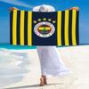 Fenerbahçe Logo Print Beach Towel, Large Soft Quick Dry Towel for Beach Camping Swimming