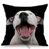 Pet Dog Portrait Print Sofa Throw Pillow Case Dachshund Terrier Samoyed Living Room Chair Decoration Cushion Cover Cojines