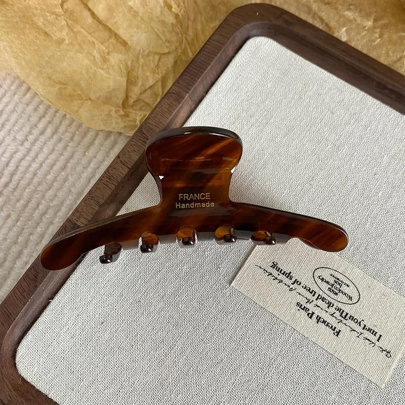 

Acetate Leopard Hair Claw Clip Women s Large Chic Hair Clip Fresh and Sweet Back Bun Styling Claw Hairpins Barrettes Accessories 10cm