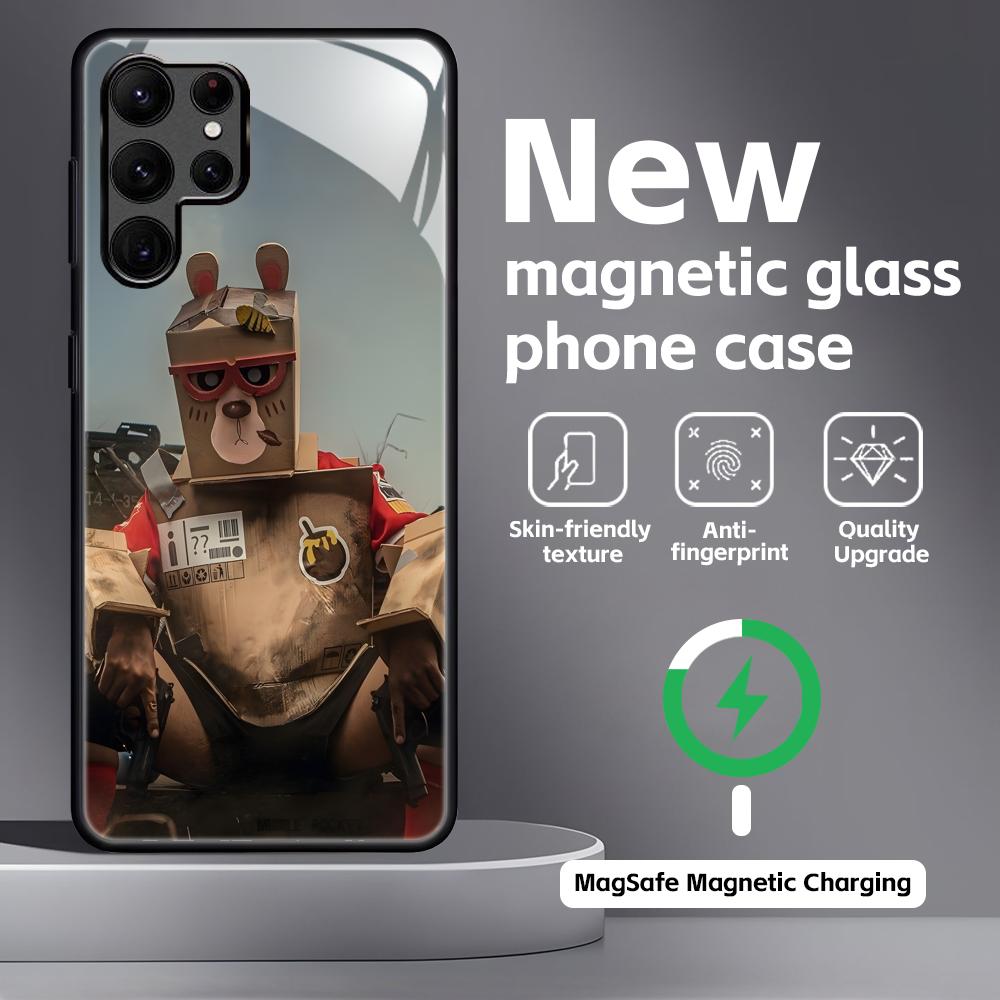 Garena Free Fire Phone Case For Samsung S26 S25 S24 S23 S22 S21 Plus Ultra Note20 Glass Magnetic Case
