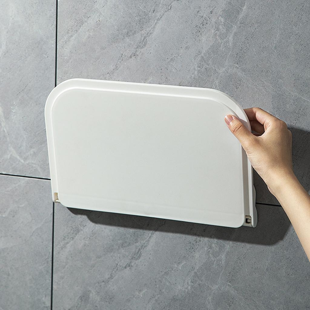 Bathroom Floating Shelf Folding Space Saving Wall Mounted Floating Shelve for Clothes Toiletries Towel