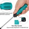 Multipurpose Steel Screwdriver Flat & Slotted Bit  Screwdriver Shock Resistant Ergonomic for Home Repair Task