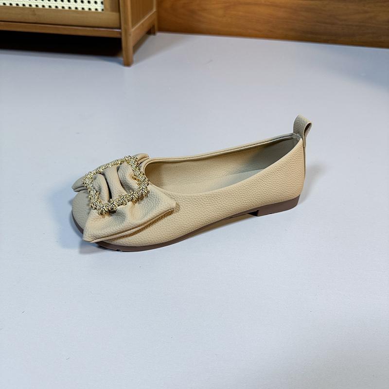 

мода Горячая Распродажа Новые Женские Балетки Круглый Носок Плоская Обувь для Женщин Слипоны Неглубокие Лоферы Уличная Мода Противоскользящие Туфли-Бабочки 43 хаки