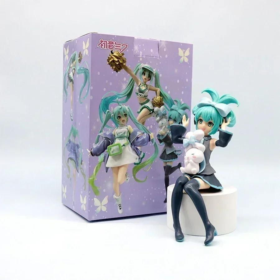 IN stock Sexy Girl Hatsune Miku Anime Figure Fashion Subclture Miku Action Figure Christmas Gift PVC Collection Model Doll Toys