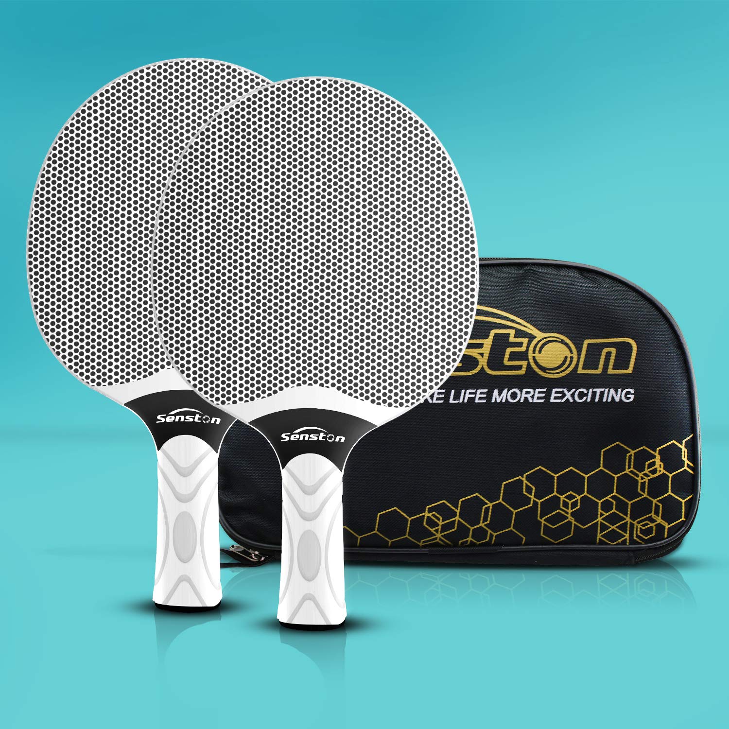 

Senston Table Tennis Racket Professional table tennis racket and composite rubber ping pong paddle set Set
