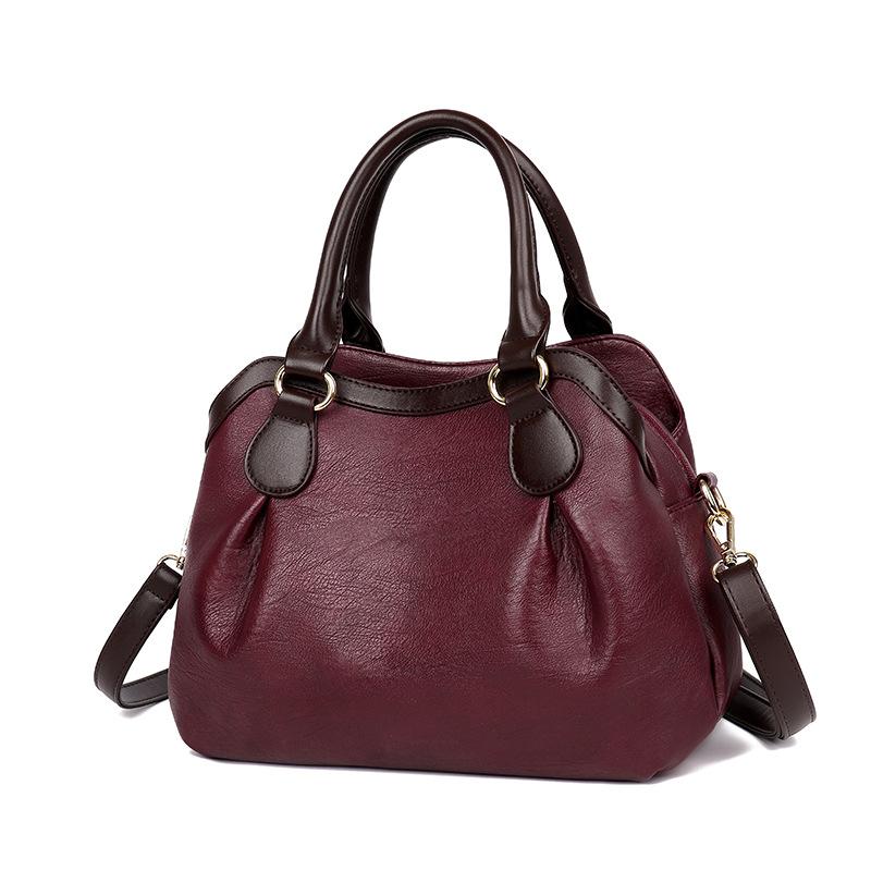 Bag women's bag 2025 new casual soft surface commuting to work large capacity messenger bag versatile temperament women's portable