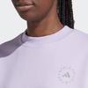 Adidas x Stella McCartney Sportswear Sweatshirt with Monochrome Logo Women Tops Purple IJ0590