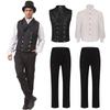 Colete Medieval Retro Gótico Novo Masculino Fantasia de Halloween