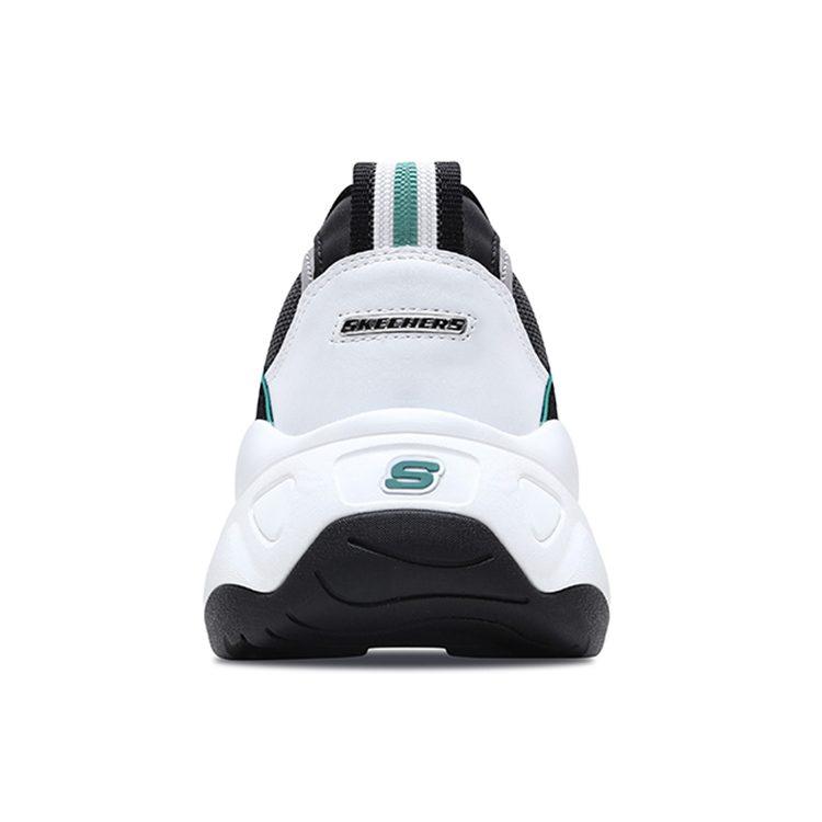 Skechers D'lites 3.0 Gs Black/White/Green Women's 12955-WGRN