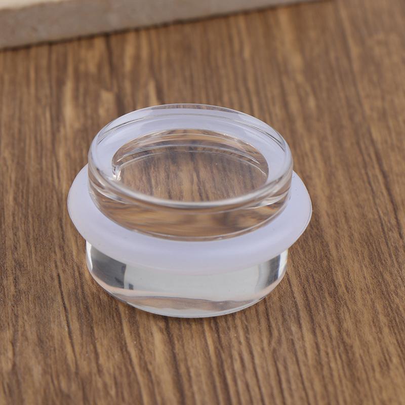 Acrylic Door Stopper Transparent Cylindrical Anti-Collision Buffer To Protect Walls And Furniture Self Adhesive Door Stopper
