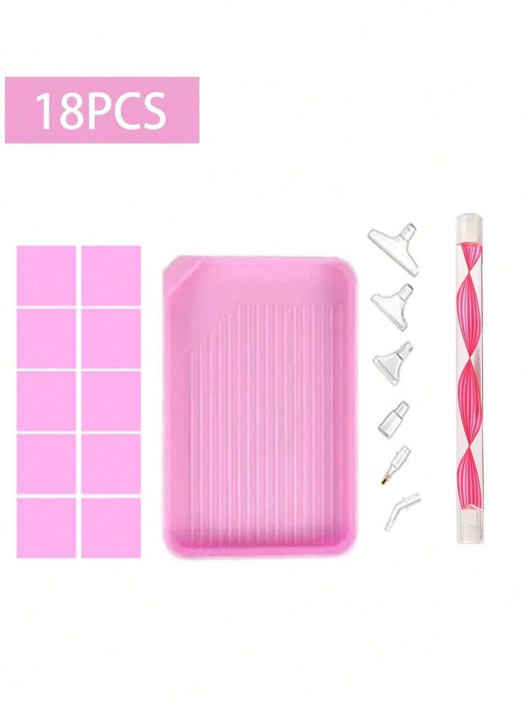 DIY Diamond Painting Tools and Accessories Set 12 18 29 37 45 56pcs for Kids and Adults with Box Pen Tweezers Glue Corrector and Complete Kit