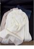 Fufu Korean Style Blue Slim-Fit Knitted Sweater, Semi-High Neck, Soft and Cozy Top for Autumn and Winter 2026.