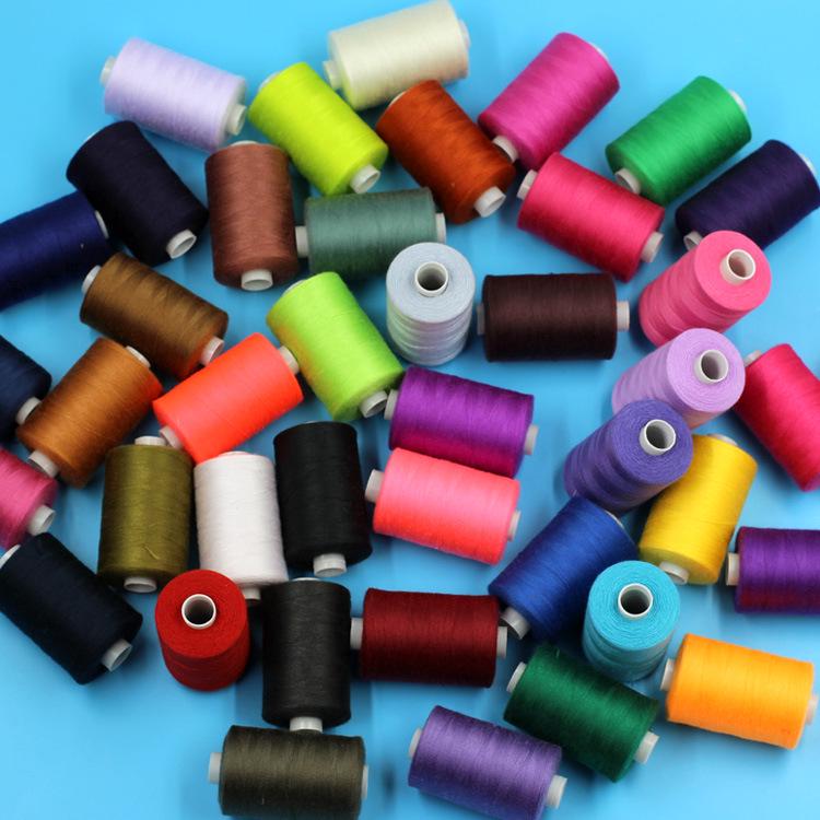 42-Color 1000-Yard Polyester Thread Set for Hand and Machine Sewing - DIY Needle Sewing Kit