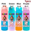 750ml Roblox Cartoon Large Capacity Gradient Color Straw Bottle Camping Drinking Tools Student Game Periphery Plastic Sports Cup