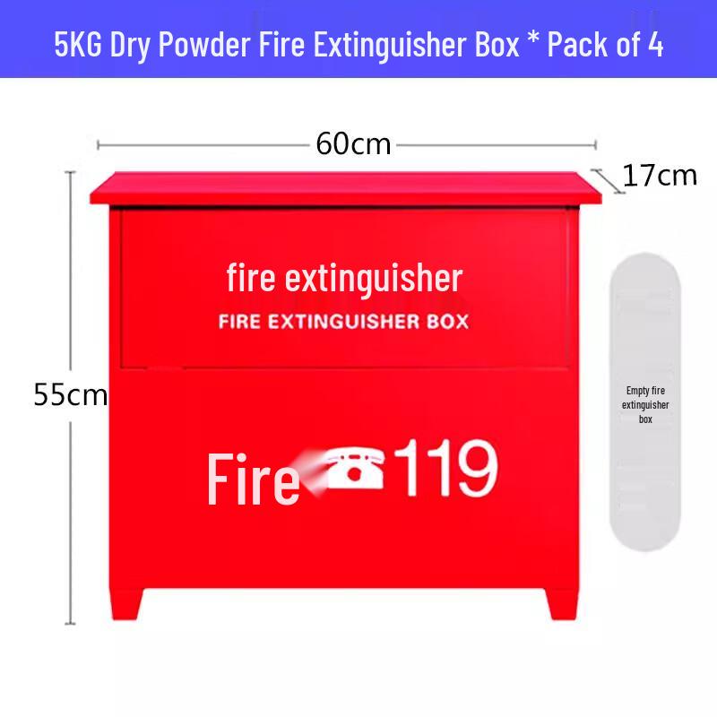 Brangdy Portable Dry Powder Fire Extinguisher Cabinet Set 1