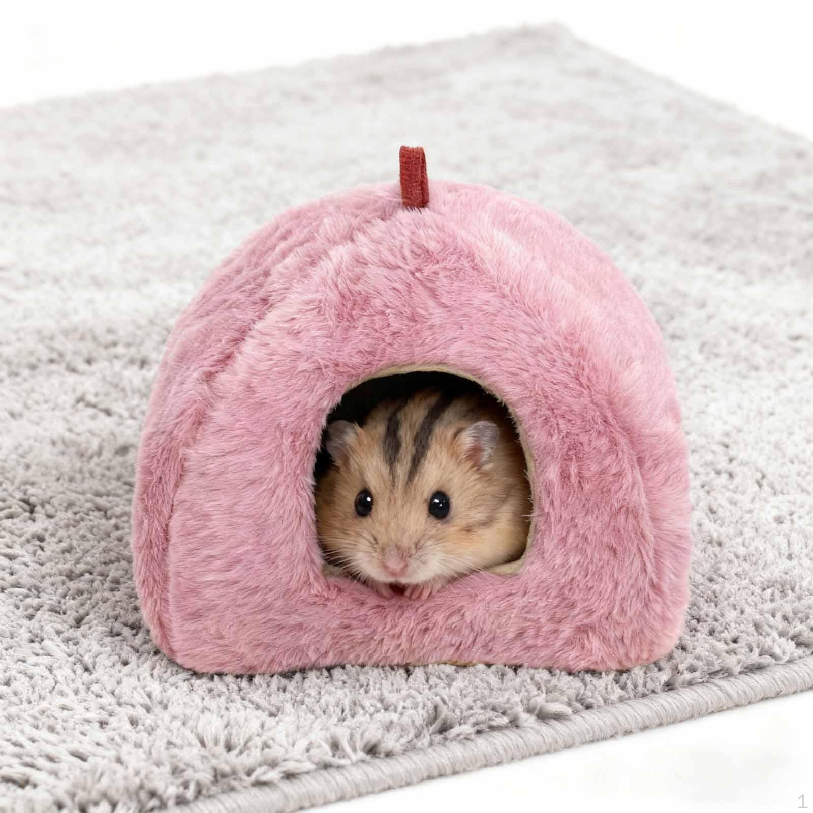 

Теплая кровать-домик для хомяка, подвесной гамак, среда обитания, крытая будка, удобное укрытие, гнездо для питомца для сахара Rose Pink