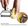 Stainless Steel Multifunction Peeler, Fruit & Vegetable Grater, Julienne Slicer for Potato, Carrot, Cucumber, Kitchen Tool