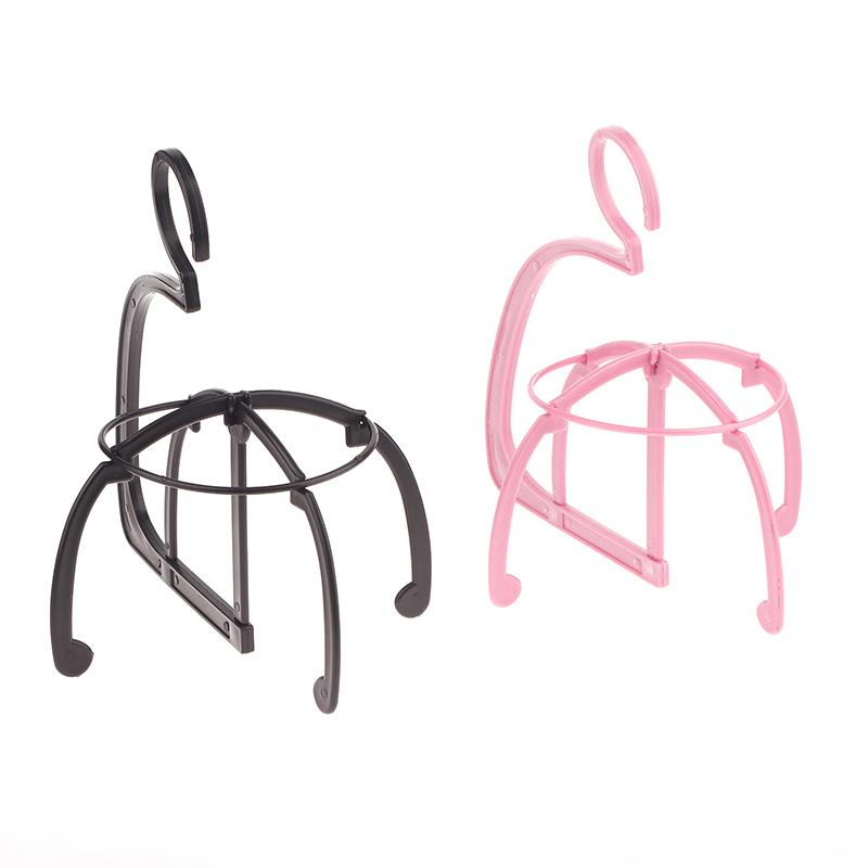 High Quality Wig Stands Plastic Hat Display Wig Stand Holders For Hair Extension Wigs Black Purple Wig Hanger Stand Holder