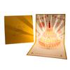 Musical and Light 3D Popup Greeting Card Luxurious Foil Stamping Cards  Birthday Party Supplies